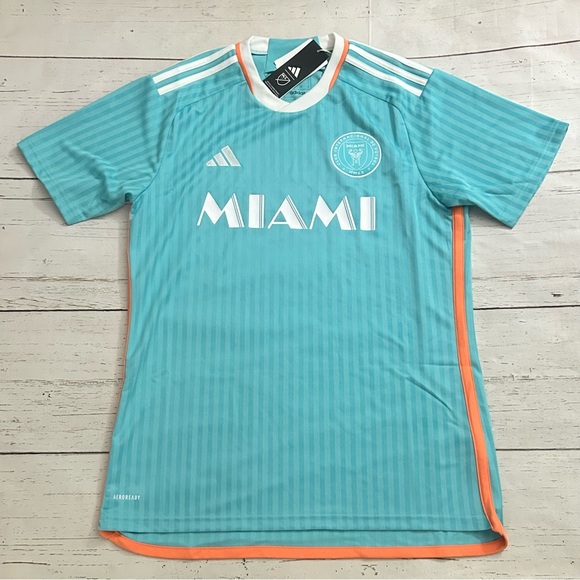 Adidas 2024 Inter Miami Third Kit Soccer Jersey Easy Mint Men’s Large JJ1449 - Picture 1 of 7